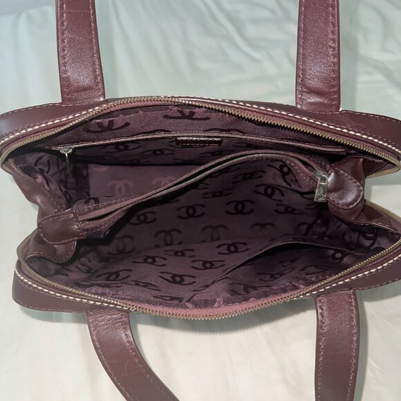 Vintage Chanel Surpique Bowler Bag - Picture 6 of 12